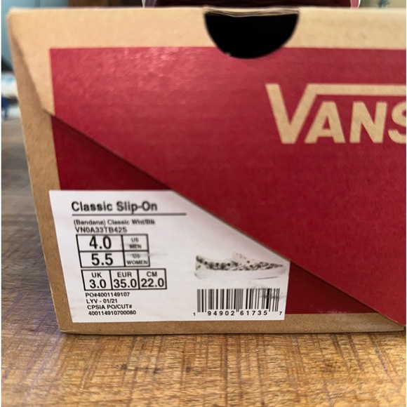 Vans Bandana Classic Slip On Day of the Dead Skulls - Picture 5 of 6